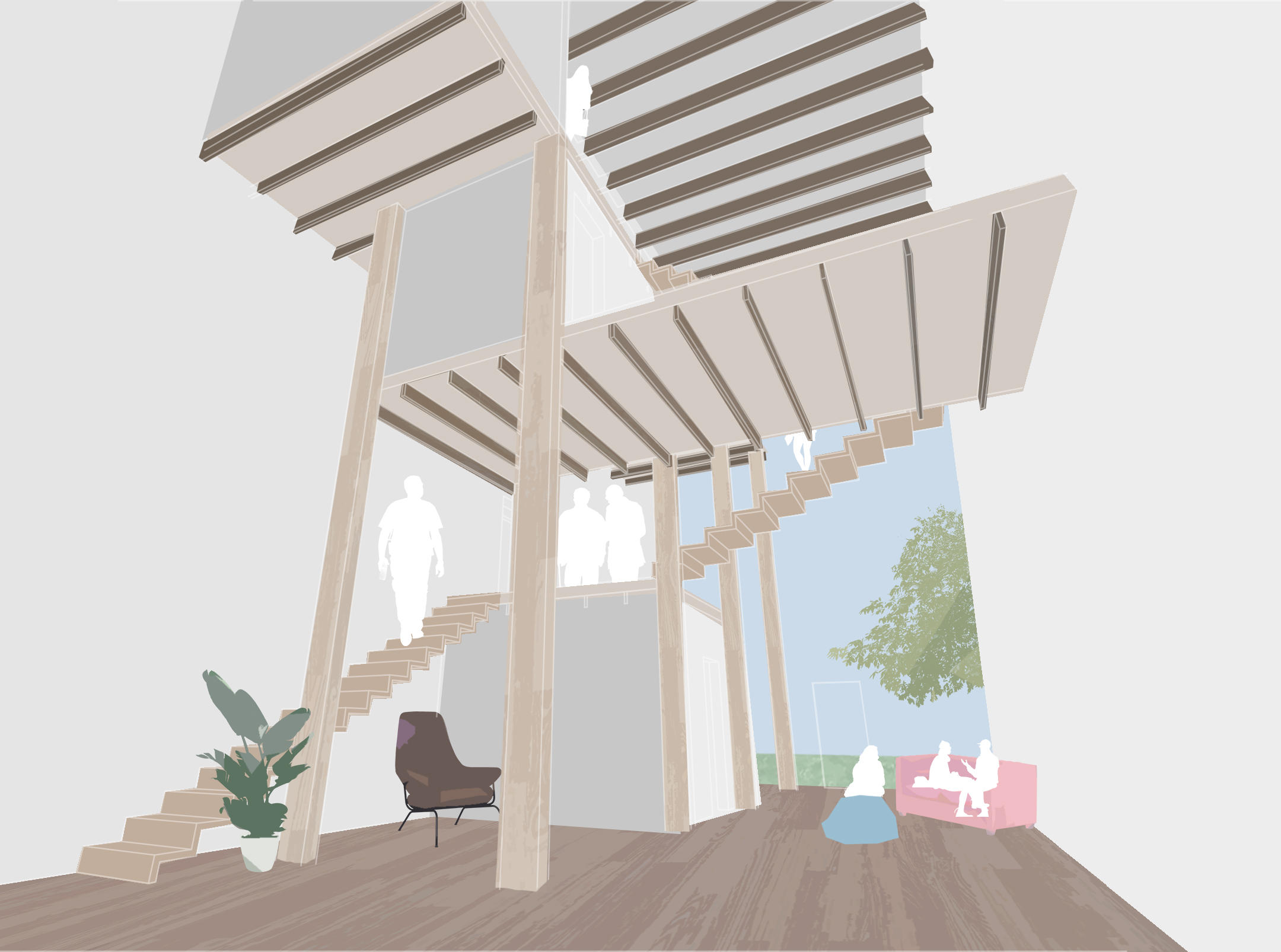 Inside Collage Render